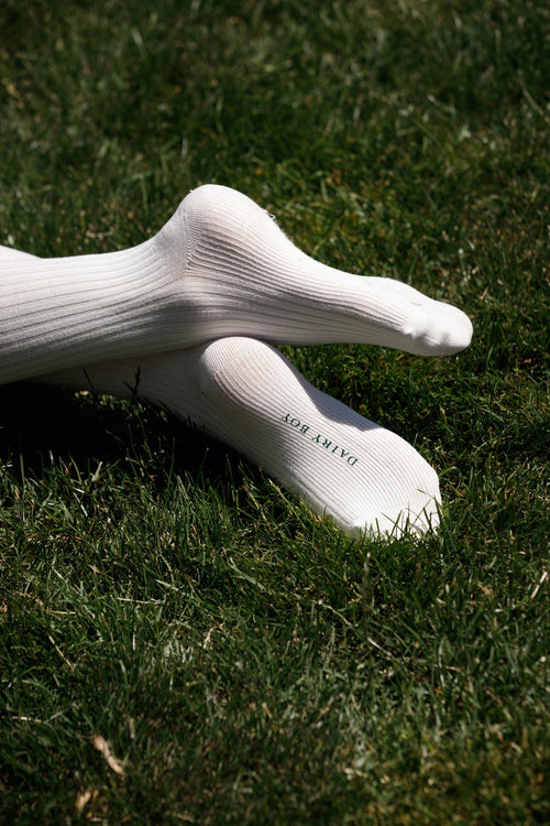 Boot Sock - Soft White