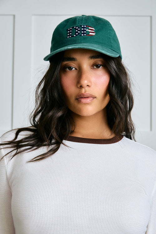 American Summer Baseball Hat - Emerald