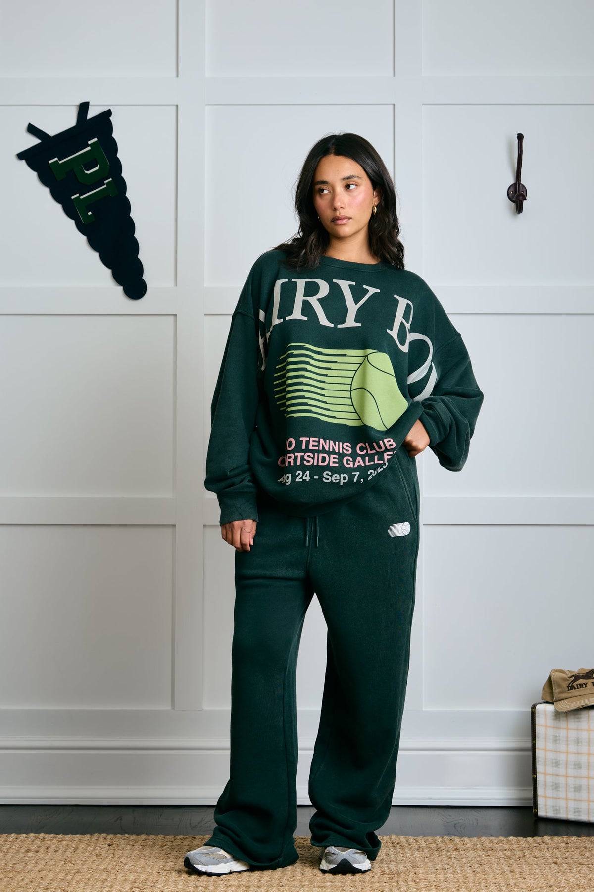 Home Slam Crewneck - Honeydew