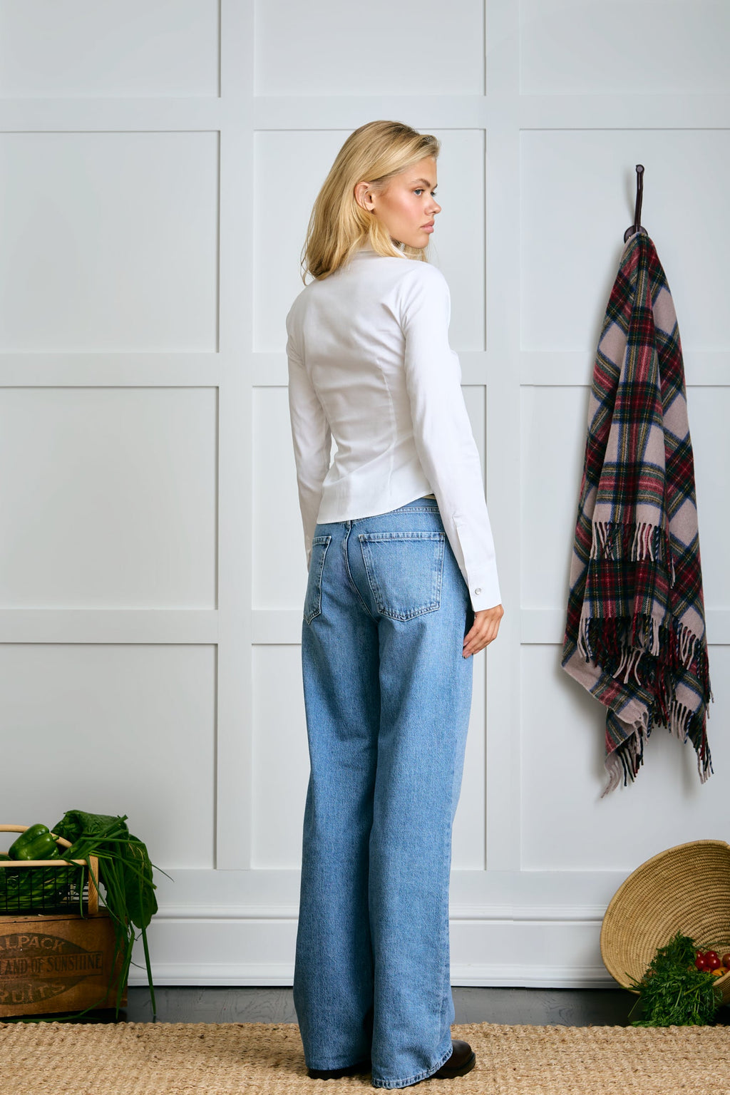 Tailored Pearl Snap Top - Goose