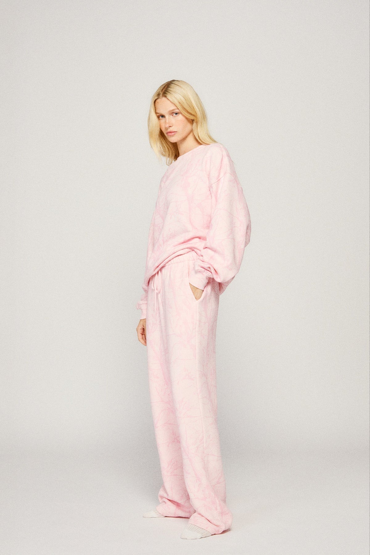 Straight Leg Sweatpant - Bubblegum Camo