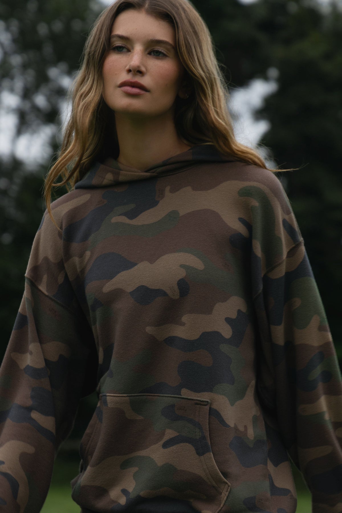 The Oversized Hoodie - Decoy Camo in Earth