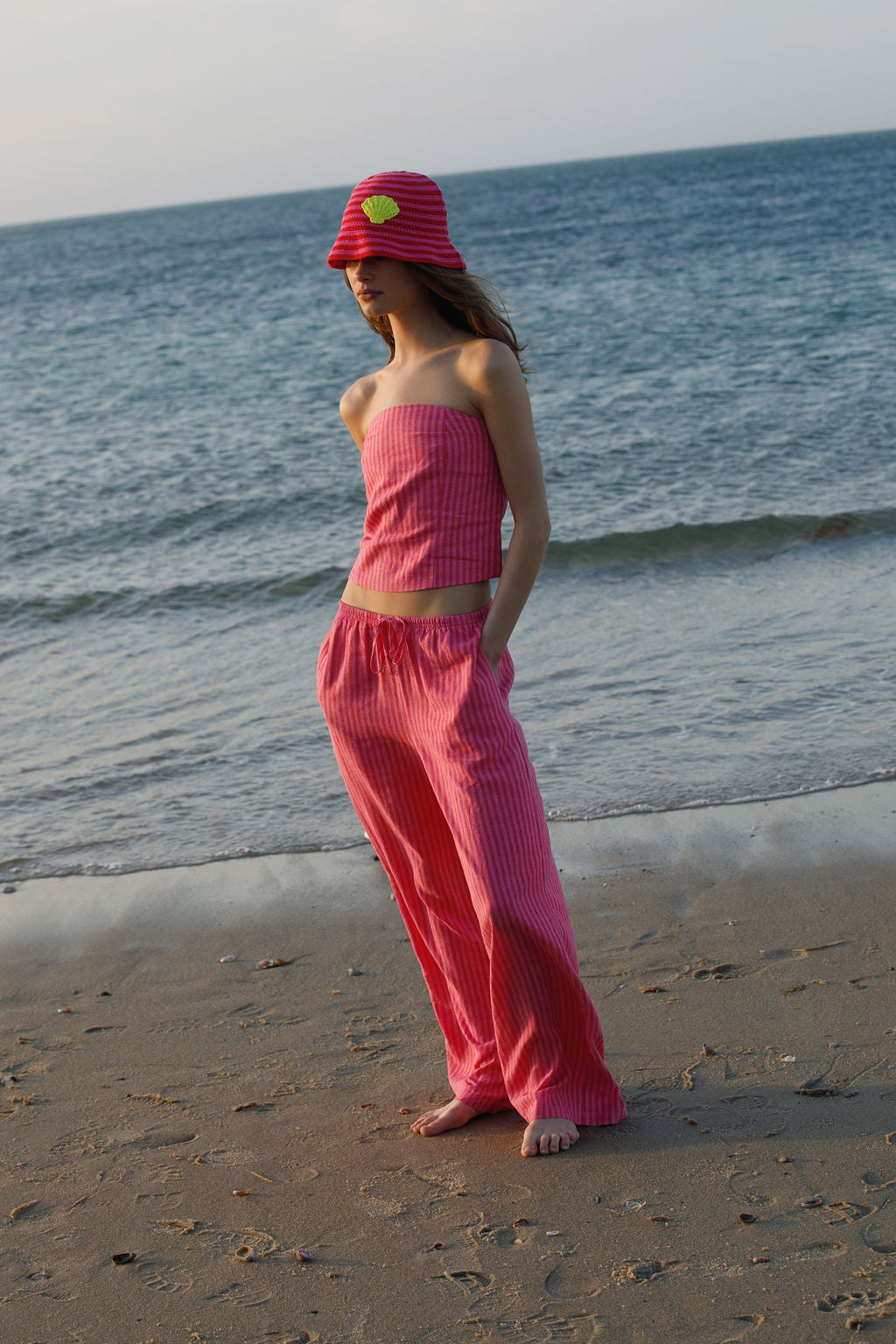 Everyday Linen Pant - Picnic Stripe