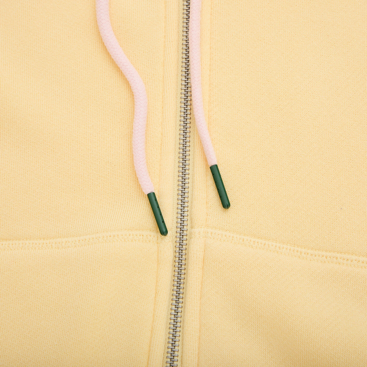 Milk Bottle Cropped Zip Up - Yellow