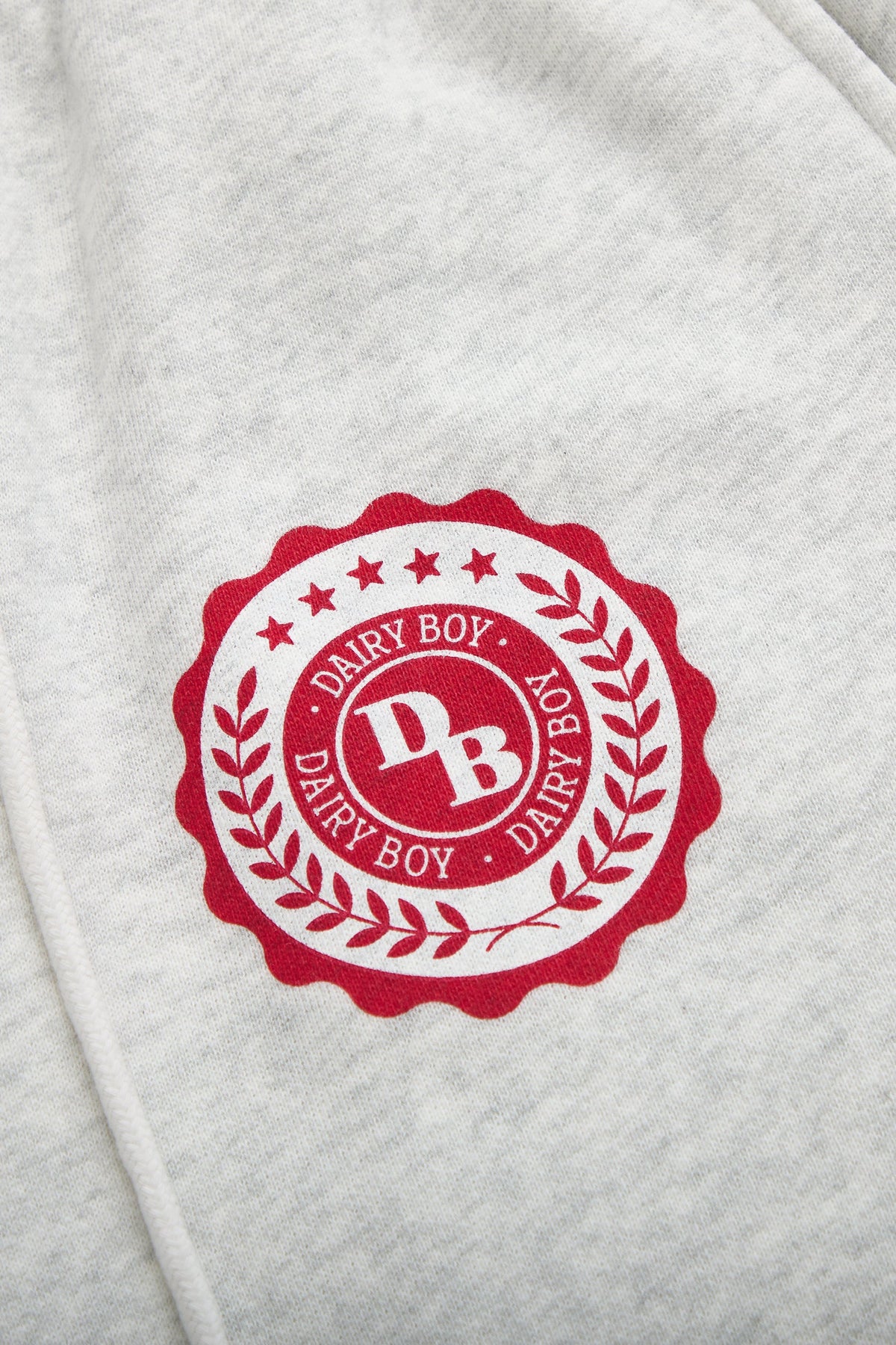 Study Break Straight Leg Sweatpants - Heather Grey/Barn Red
