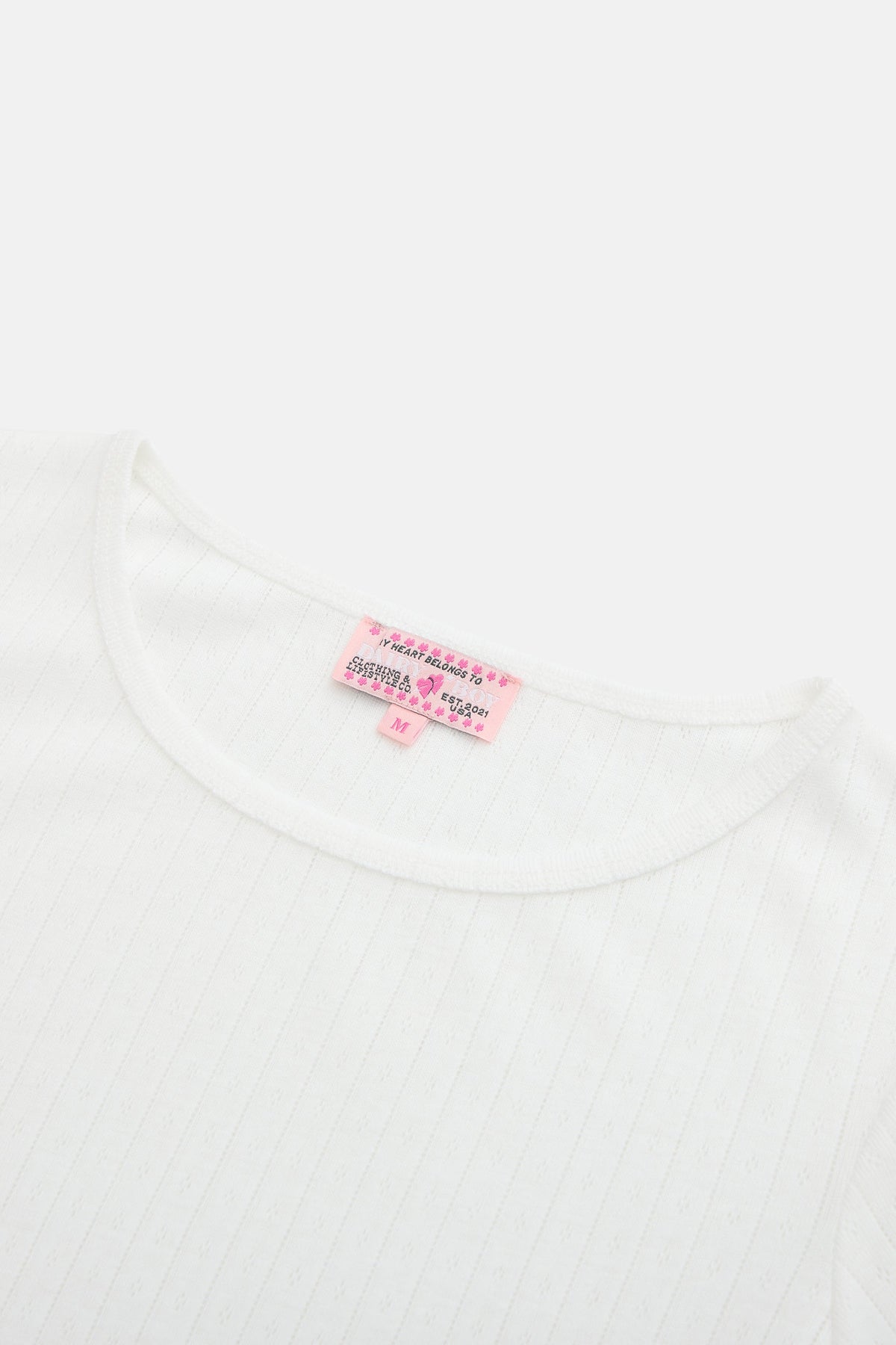 Pointelle Sleep Tee - Cupid