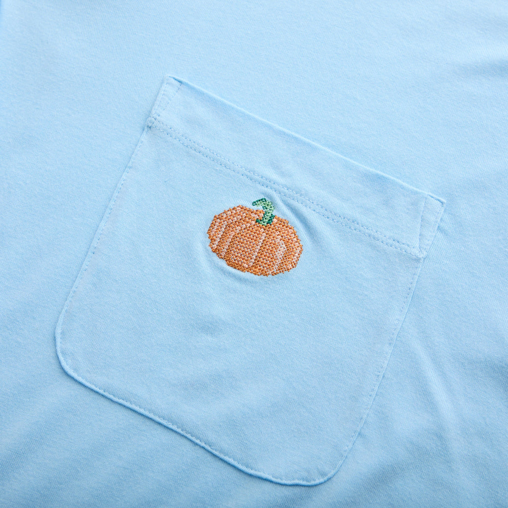 Garden Bed Sleep Set - Pumpkin in Cool Blue