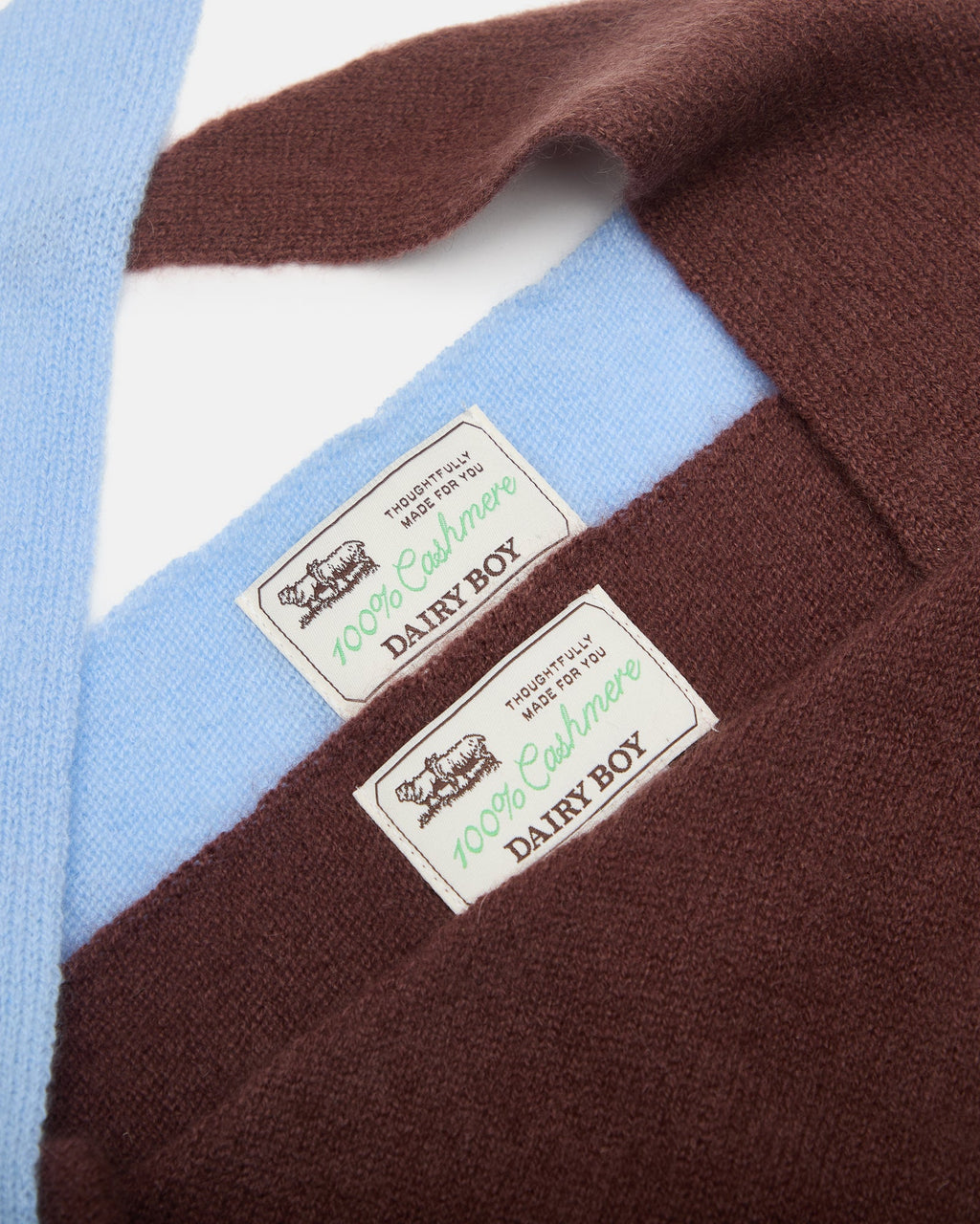 Cashmere Triangle scarf - Coffee