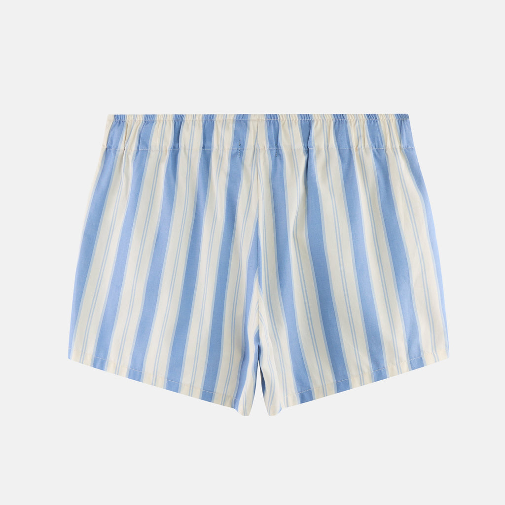 Garden Bed Boxer Shorts - Blue Pinstripe