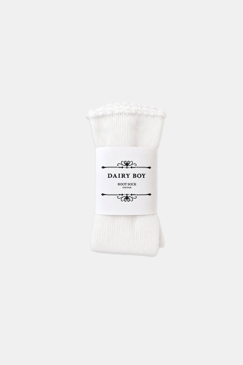 Boot Sock - Soft White