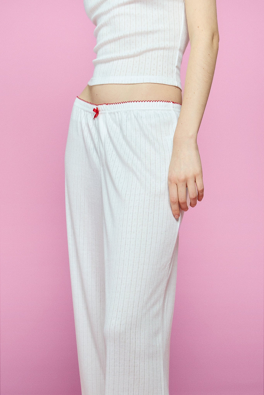 Pointelle Sleep Pant - Cupid