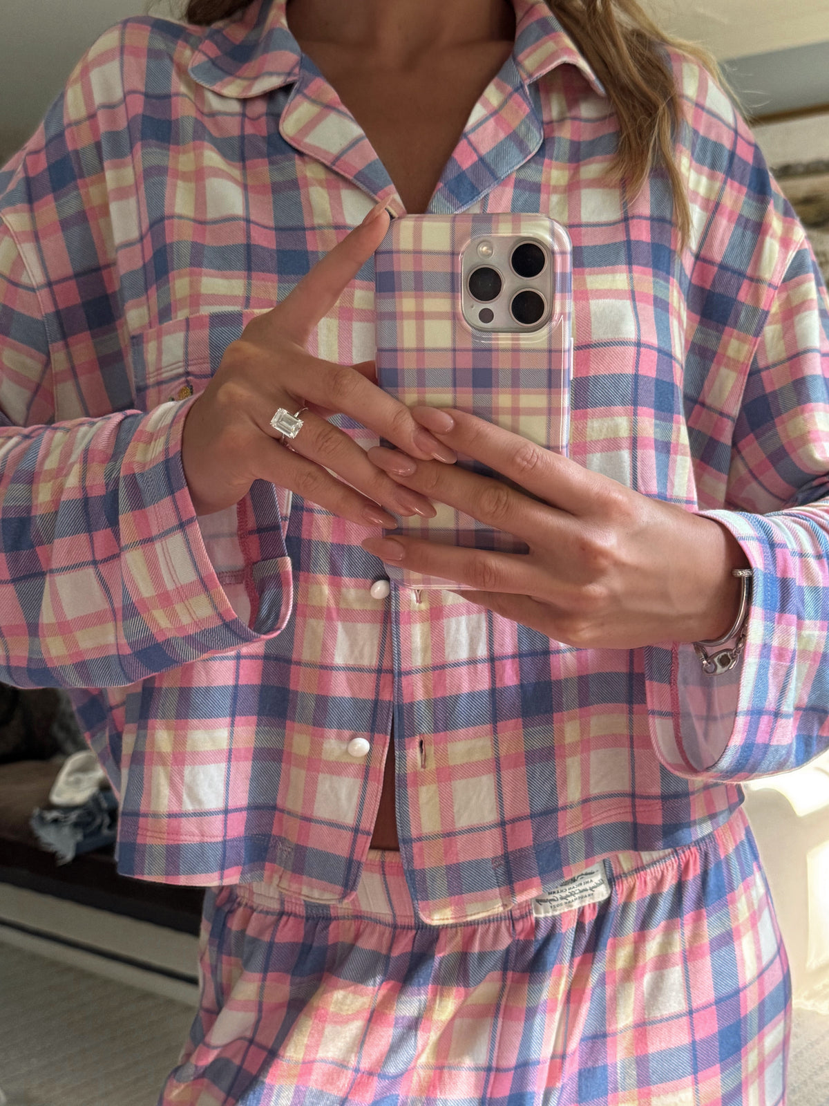 Garden Bed Phone Case - Country Check