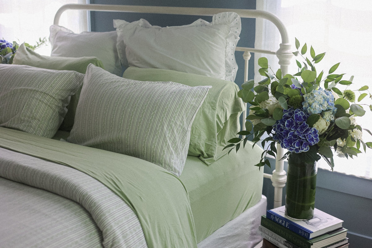 Jersey Pillowcase Set - Sage